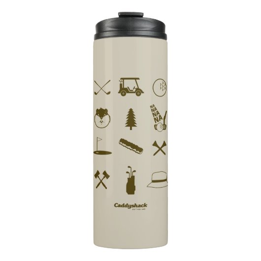 Caddyshack-Icons Thermosbecher (Vorderseite)