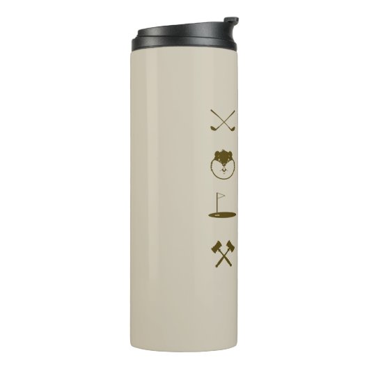 Caddyshack-Icons Thermosbecher (Nach links gedreht)