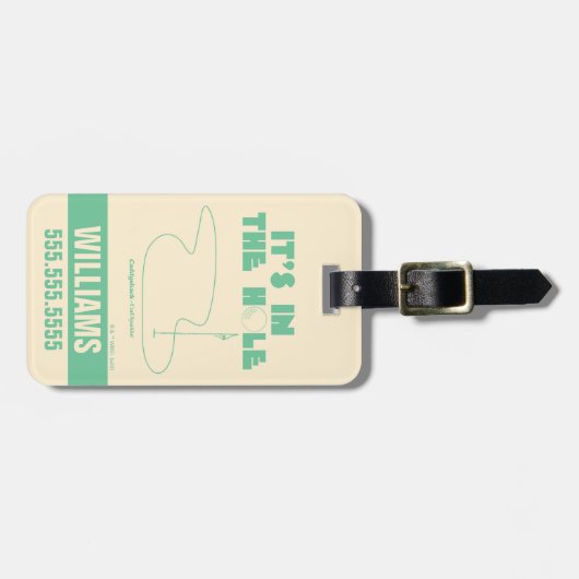 Caddyshack | It's In The Hole Gepäckanhänger (Vorderseite horizontal)