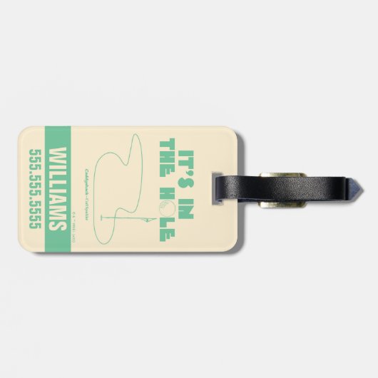 Caddyshack | It's In The Hole Gepäckanhänger (Rückseite horizontal)