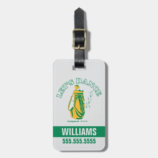 Caddyshack | Lasst uns tanzen Gepäckanhänger (Vorderseite vertikal)