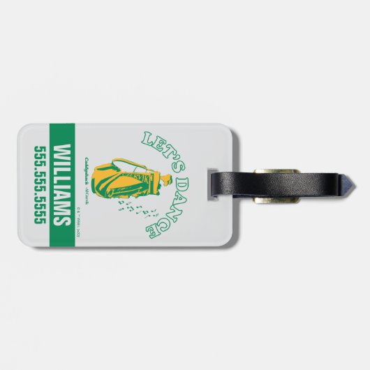 Caddyshack | Lasst uns tanzen Gepäckanhänger (Rückseite horizontal)