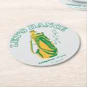 Caddyshack | Lasst uns tanzen Runder Pappuntersetzer (Angewinkelt)