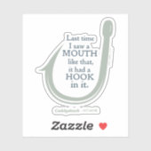 Caddyshack | Letztes Mal sah ich so einen Mund Aufkleber (Blatt)