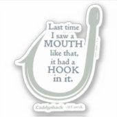 Caddyshack | Letztes Mal sah ich so einen Mund Aufkleber (Vorderseite)