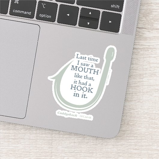 Caddyshack | Letztes Mal sah ich so einen Mund Aufkleber (Detail)