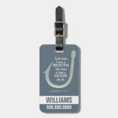 Caddyshack | Letztes Mal sah ich so einen Mund Gepäckanhänger (Vorderseite vertikal)