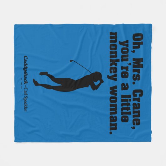 Caddyshack | Oh Mrs. Crane Fleecedecke (Vorderseite (Horizontal))