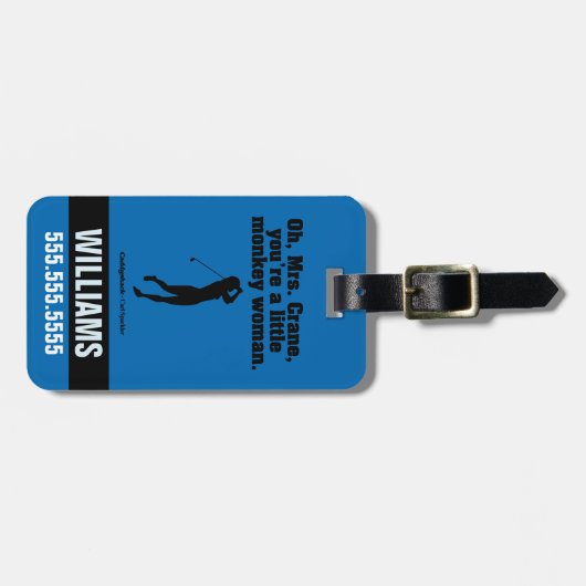 Caddyshack | Oh Mrs. Crane Gepäckanhänger (Vorderseite horizontal)