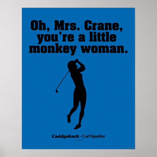 Caddyshack | Oh Mrs. Crane Poster (Vorne)