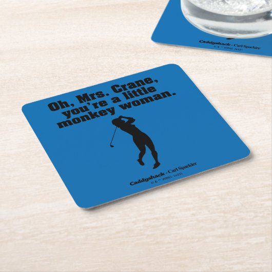 Caddyshack | Oh Mrs. Crane Rechteckiger Pappuntersetzer (angewinkelt)