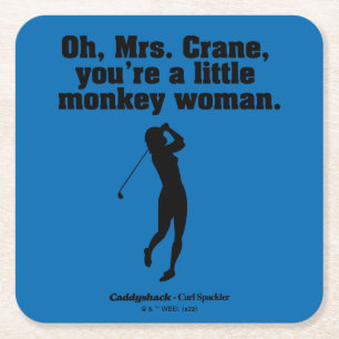 Caddyshack   Oh Mrs. Crane Rechteckiger Pappuntersetzer