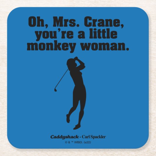 Caddyshack | Oh Mrs. Crane Rechteckiger Pappuntersetzer (Vorderseite)