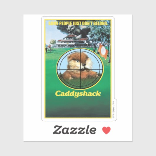 Caddyshack Poster Aufkleber (Blatt)