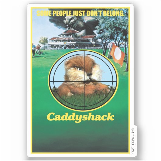 Caddyshack Poster Aufkleber (Vorderseite)