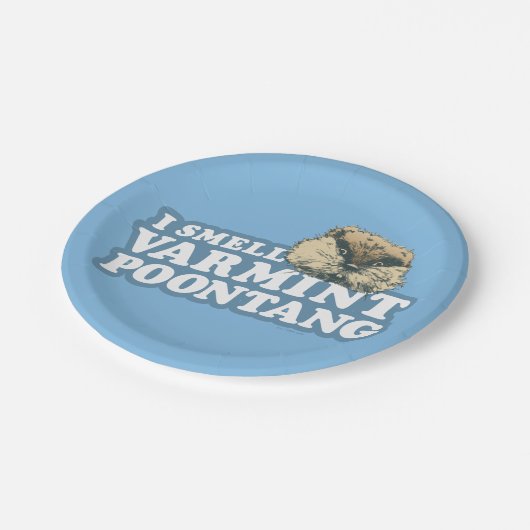 Caddyshack | Riech Varmint Poontang Pappteller (Schrägansicht)