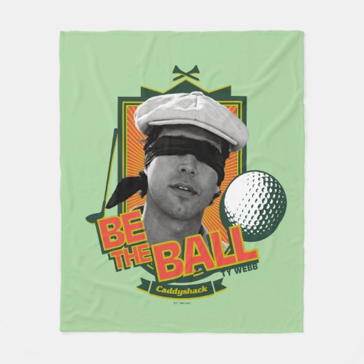 Caddyshack | Seid der Ball Fleecedecke (Vorderseite)