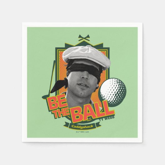 Caddyshack | Seid der Ball Serviette (Vorderseite)