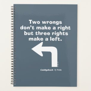 Caddyshack   Two Wrongs Don't Make A Right Planer