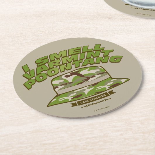 Caddyshack | Varmint Poontang Runder Pappuntersetzer (Angewinkelt)