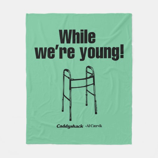 Caddyshack | Während wir jung sind! Fleecedecke (Vorderseite)