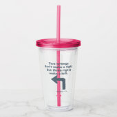 Caddyshack | Zwei Fehler machen kein Recht Acryltrinkbecher (Vorderseite)