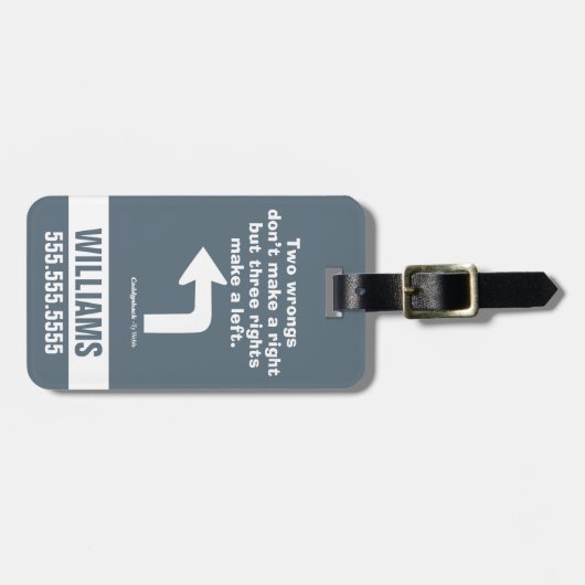 Caddyshack | Zwei Fehler machen kein Recht Gepäckanhänger (Vorderseite horizontal)