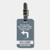 Caddyshack | Zwei Fehler machen kein Recht Gepäckanhänger (Vorderseite vertikal)