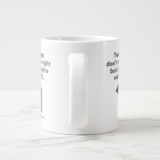 Caddyshack | Zwei Fehler machen kein Recht Jumbo-Tasse (Rückseite)