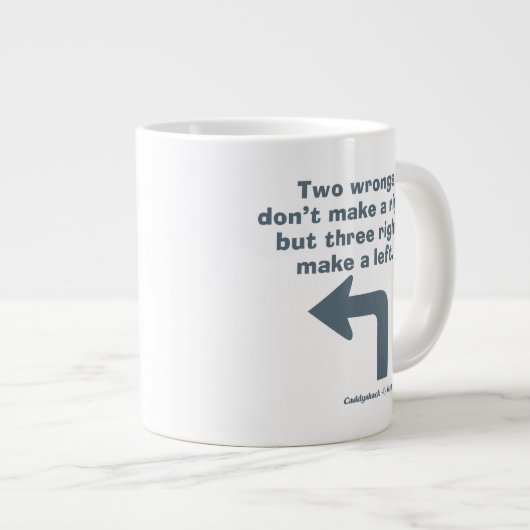 Caddyshack | Zwei Fehler machen kein Recht Jumbo-Tasse (Vorderseite Rechts)