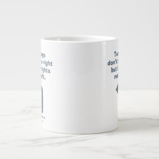 Caddyshack | Zwei Fehler machen kein Recht Jumbo-Tasse (Vorderseite)