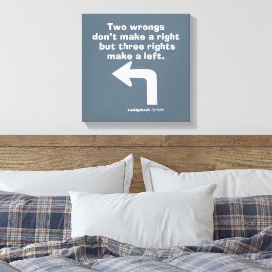 Caddyshack | Zwei Fehler machen kein Recht Leinwanddruck (Insitu (Schlafzimmer))