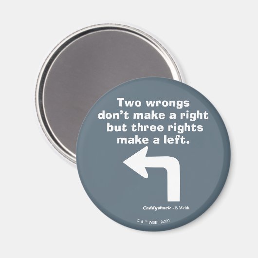 Caddyshack | Zwei Fehler machen kein Recht Magnet (Vorderseite/Rückseite)