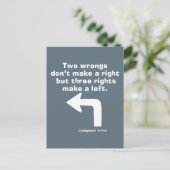 Caddyshack | Zwei Fehler machen kein Recht Postkarte (Stehend Vorderseite)