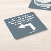 Caddyshack | Zwei Fehler machen kein Recht Rechteckiger Pappuntersetzer (angewinkelt)