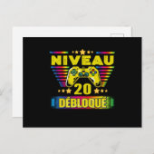 Cadeau 20 - Jährliches Gammakedra 20 Postkarte (Vorne/Hinten)