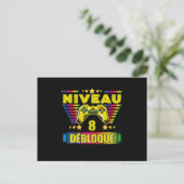 Cadeau 8: Gamer 8 Débloqué Postkarte (Stehend Vorderseite)