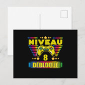 Cadeau 8: Gamer 8 Débloqué Postkarte (Vorne/Hinten)