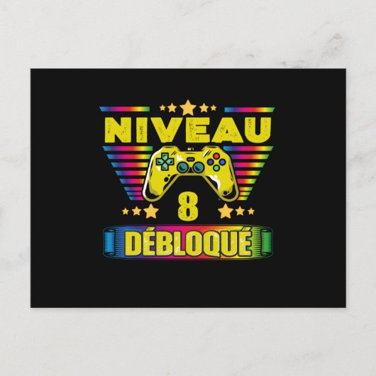 Cadeau 8: Gamer 8 Débloqué Postkarte (Vorderseite)