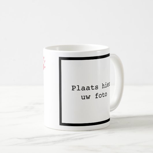 Cadeau mok voor mama met eigen foto kaffeetasse (VorderseiteRechts)