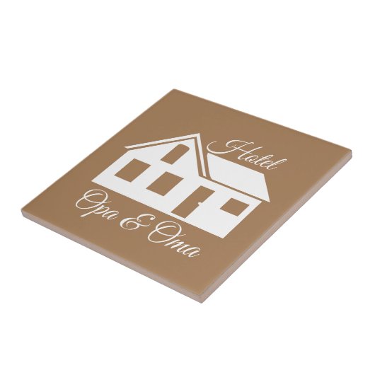 Cadeau tegel "Hotel Opa & Oma" Fliese (Seite)