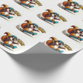 cadeaupapier, kaftpapier met skateboard geschenkpapier (Ecke)