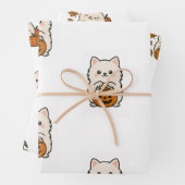 Cadeaupapier Set Halloween / Pomeranian Geschenkpapier Set (Beispiel)