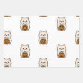 Cadeaupapier Set Halloween / Pomeranian Geschenkpapier Set (Vorderseite)