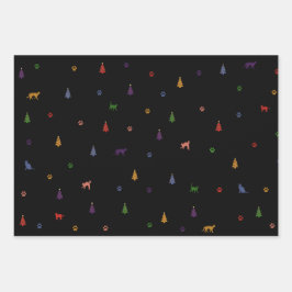 Cadeaupapier Vellen Se, cat, Christmas Geschenkpapier Set