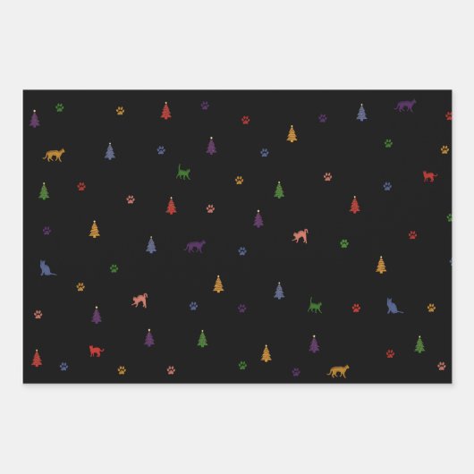 Cadeaupapier Vellen Se, cat, Christmas Geschenkpapier Set (Vorderseite)