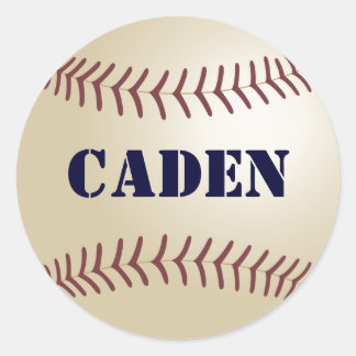 Caden-Baseball-Aufkleber / Siegel Runder Aufkleber