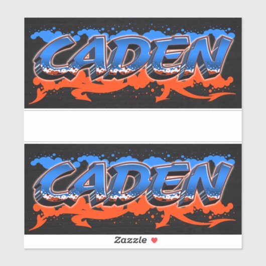 Caden Vorname Name Graffiti Aufkleber Sticker (Blatt)