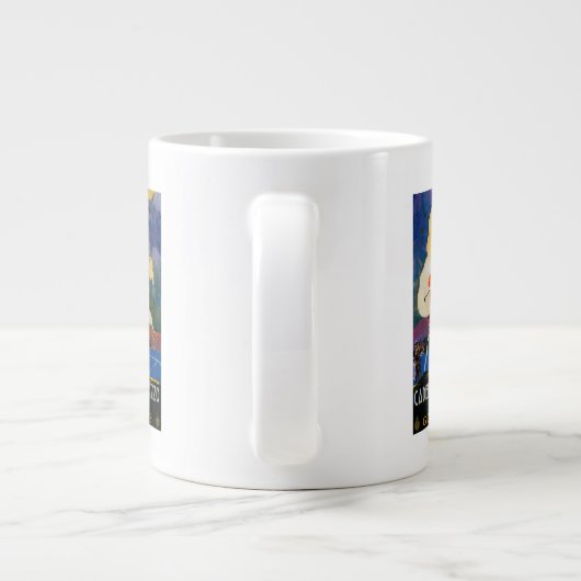 CadenabbiaTremezzo Vintag PosterEurope Jumbo-Tasse (Rückseite)