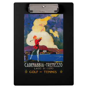 CadenabbiaTremezzo Vintages PosterEurope Klemmbrett